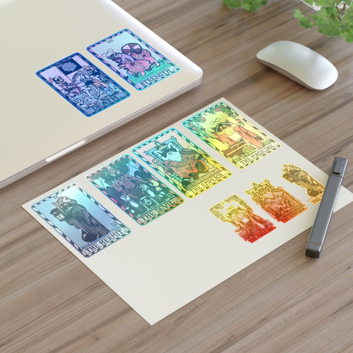 Raccoon Tarot Set 1 Sticker Sheet