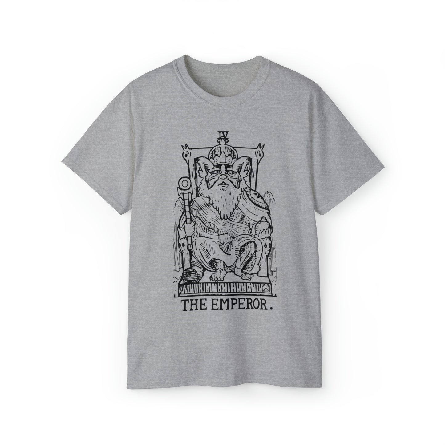 Raccoon Tarot THE EMPEROR lineart - Unisex Ultra Cotton Tee