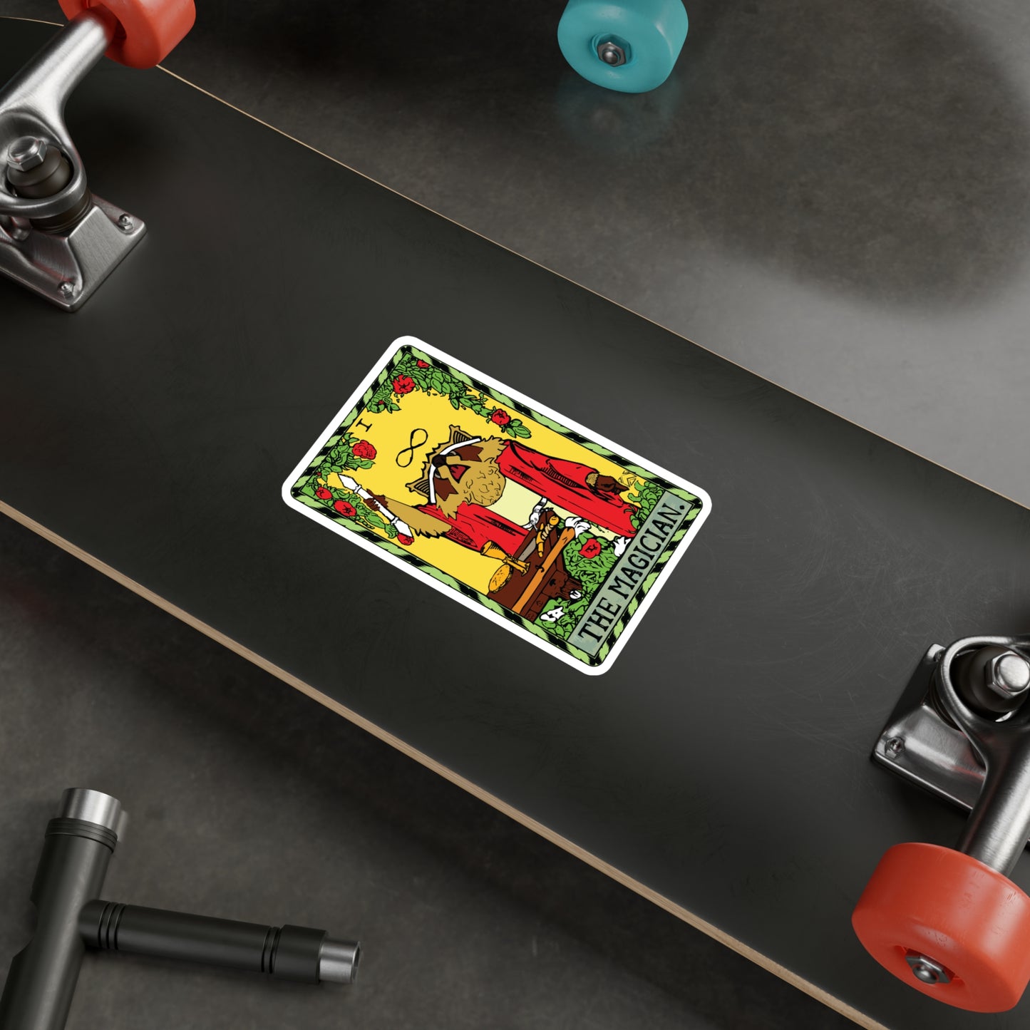Raccoon Tarot THE MAGICIAN - Kiss-Cut Vinyl Decal