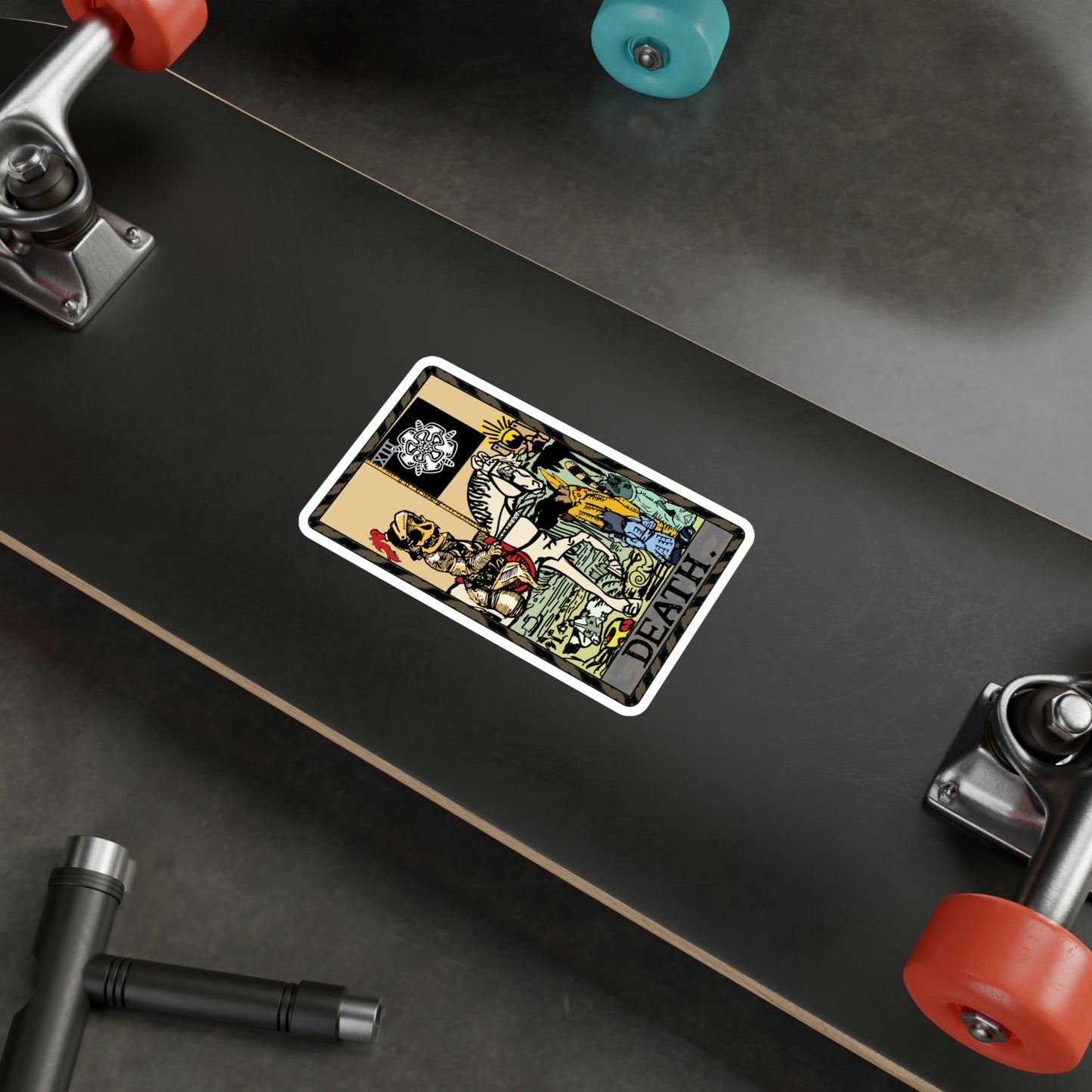 Raccoon Tarot DEATH - Kiss-Cut Vinyl Decal