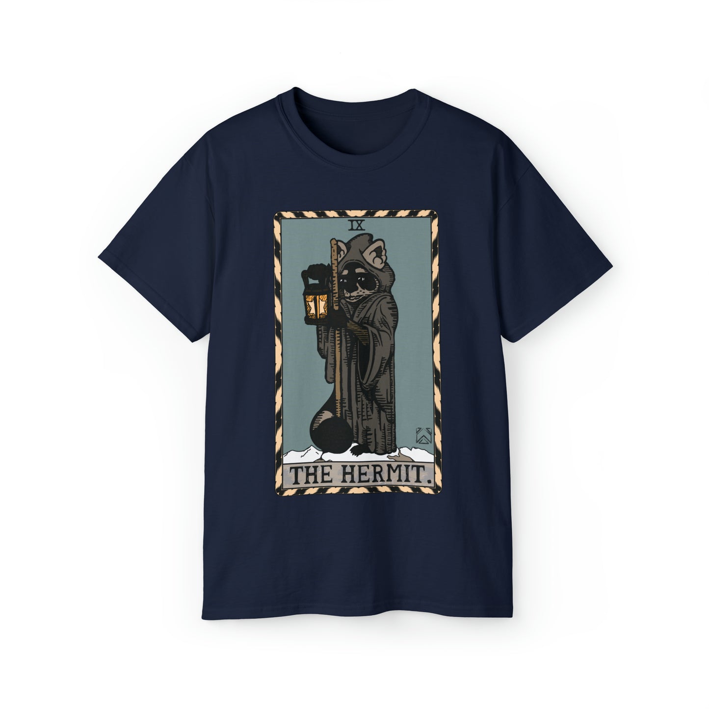 Raccoon Tarot THE HERMIT - Unisex Ultra Cotton Tee
