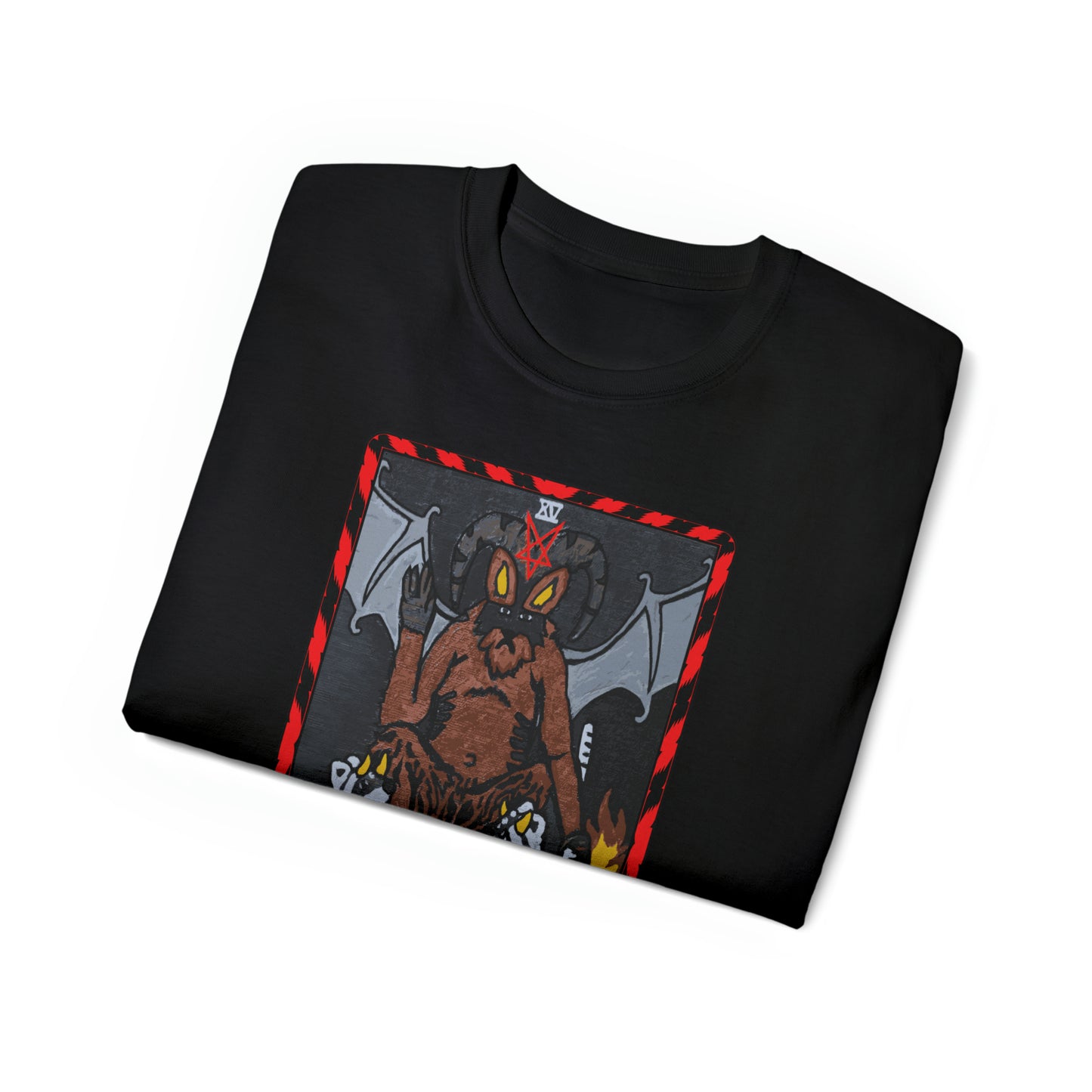 Raccoon Tarot THE DEVIL - Unisex Ultra Cotton Tee