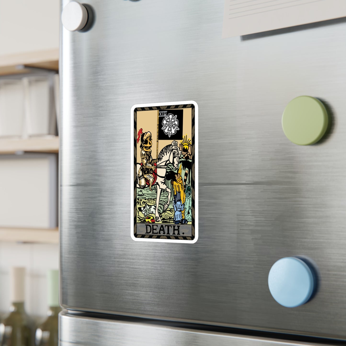 Raccoon Tarot DEATH - Kiss-Cut Vinyl Decal