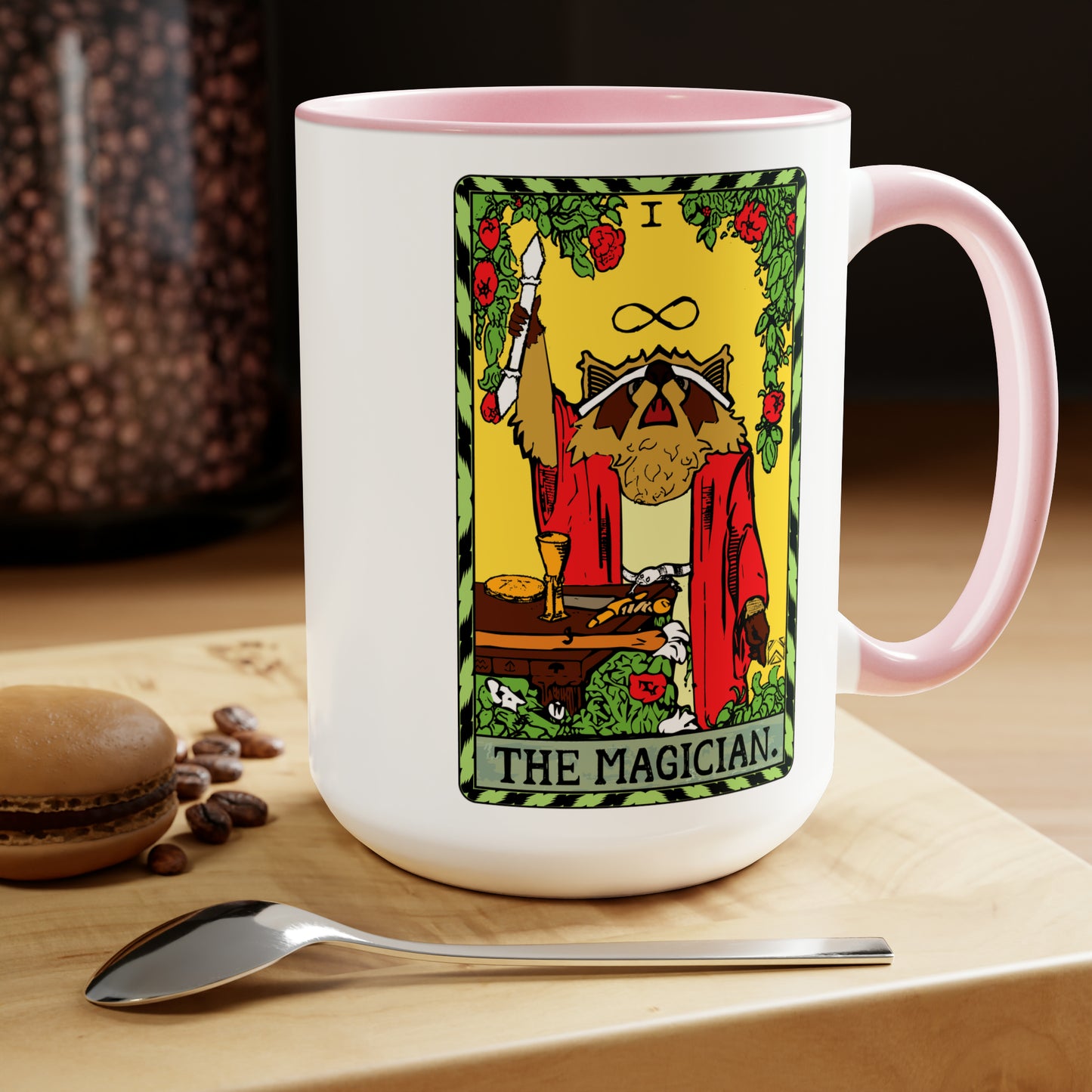 Raccoon Tarot THE MAGICIAN - Mug, 15oz