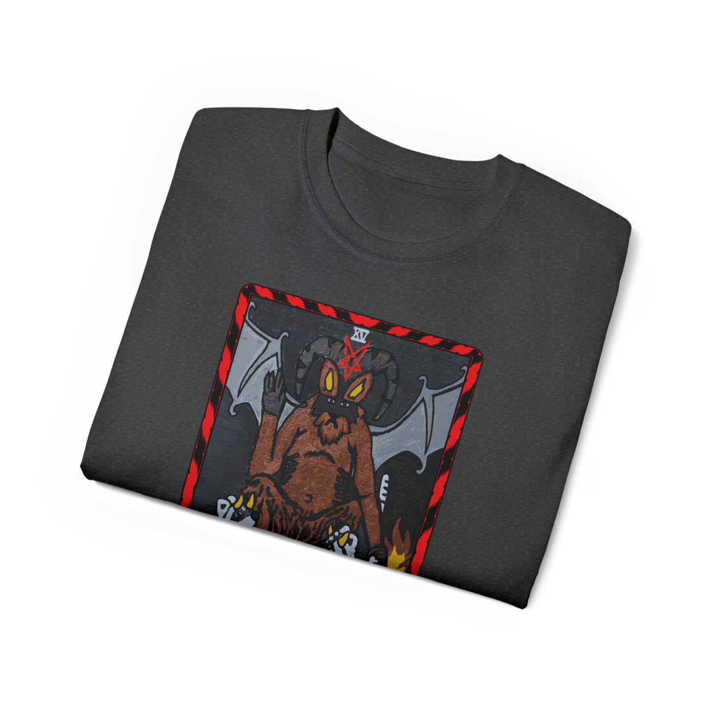 Raccoon Tarot THE DEVIL - Unisex Ultra Cotton Tee