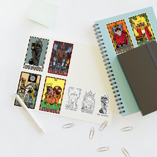 Raccoon Tarot Set 1 Sticker Sheet