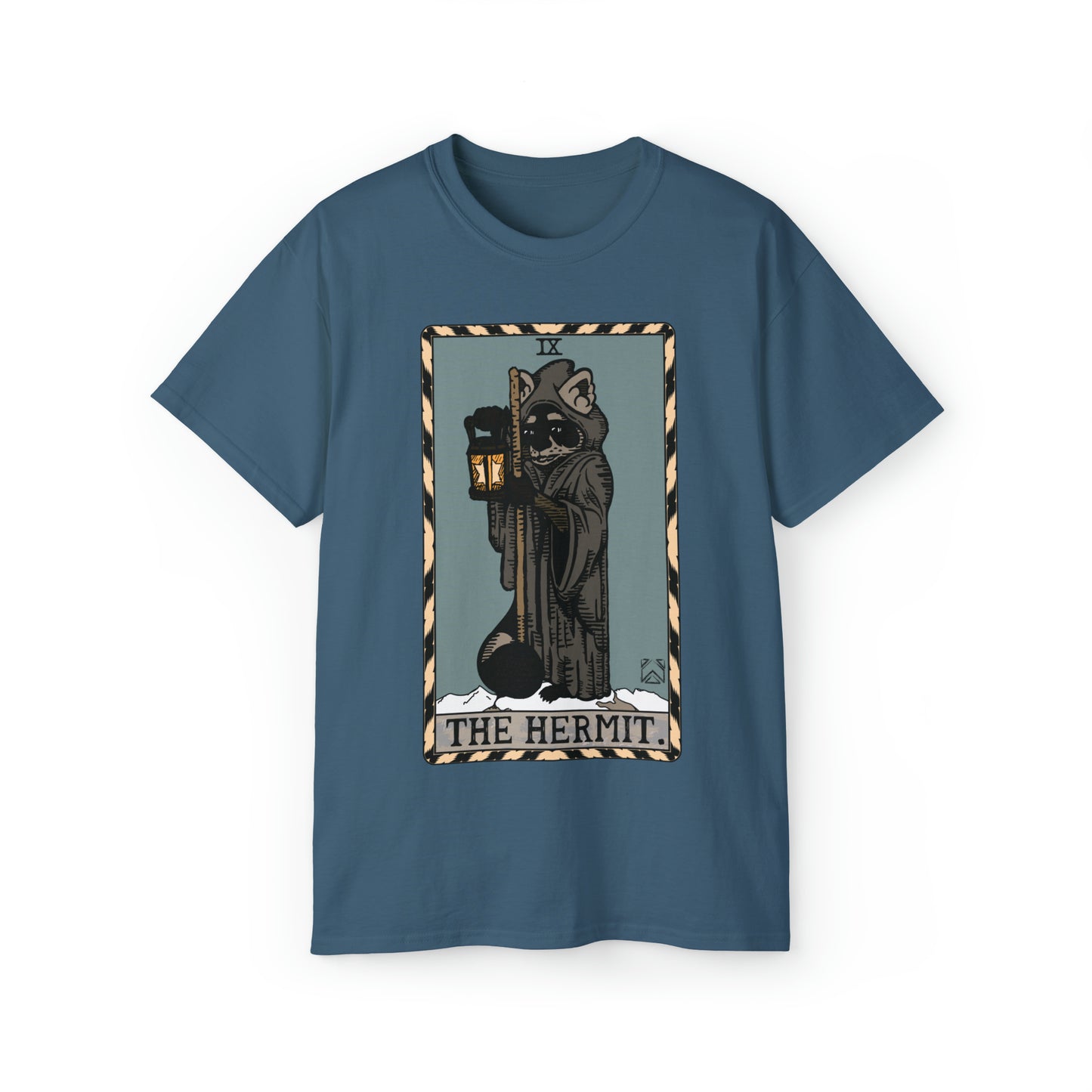 Raccoon Tarot THE HERMIT - Unisex Ultra Cotton Tee