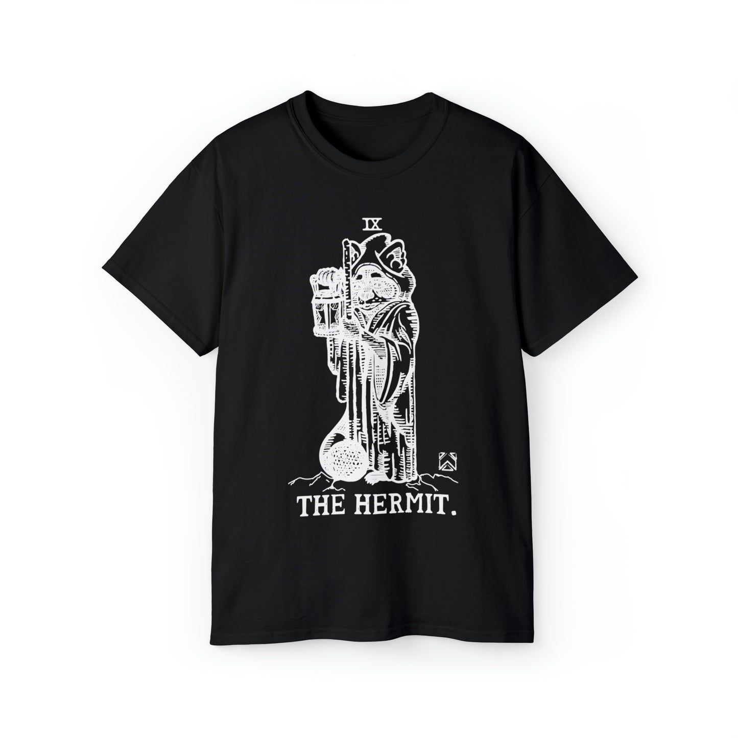 Raccoon Tarot THE HERMIT lineart - Unisex Ultra Cotton Tee