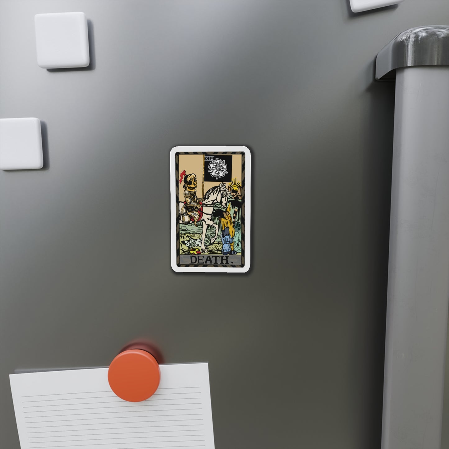Raccoon Tarot DEATH - Die-Cut Magnet