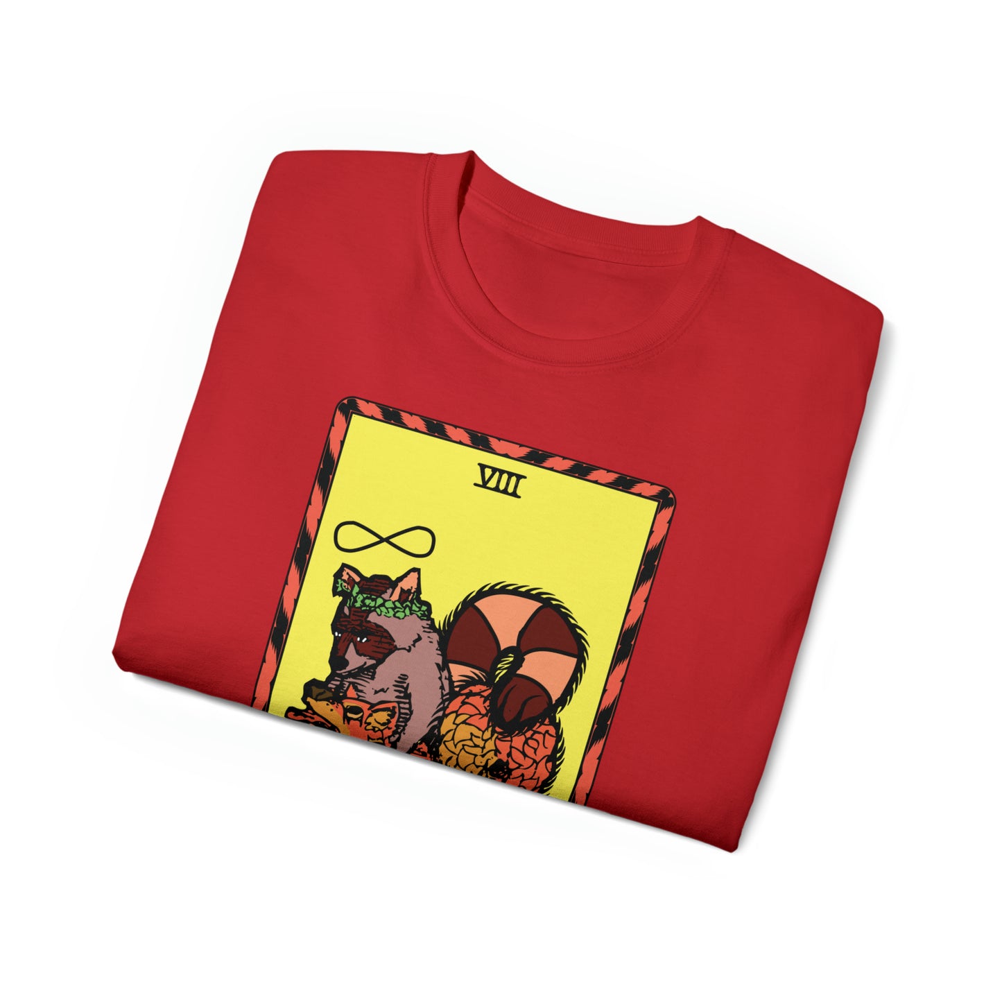 Raccoon Tarot STRENGTH Unisex Ultra Cotton Tee