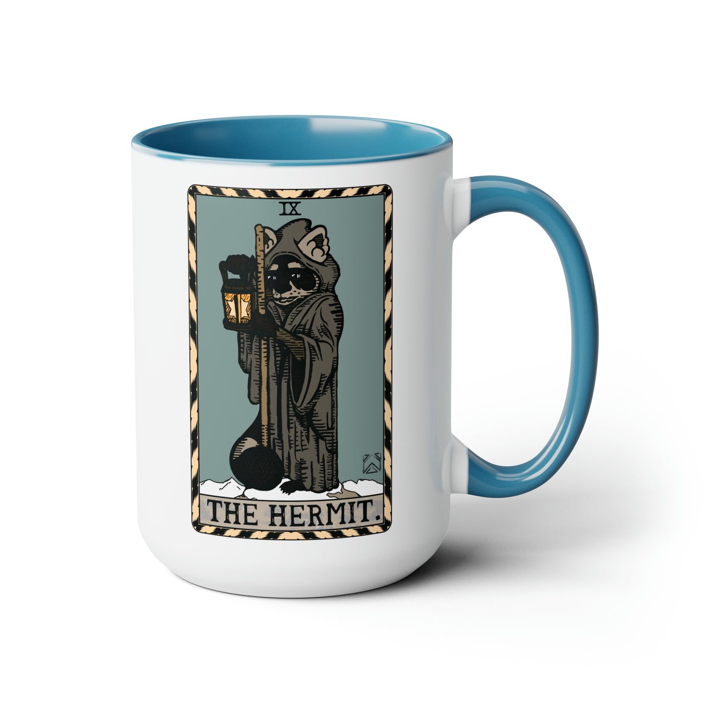 Raccoon Tarot THE HERMIT - Mug, 15oz