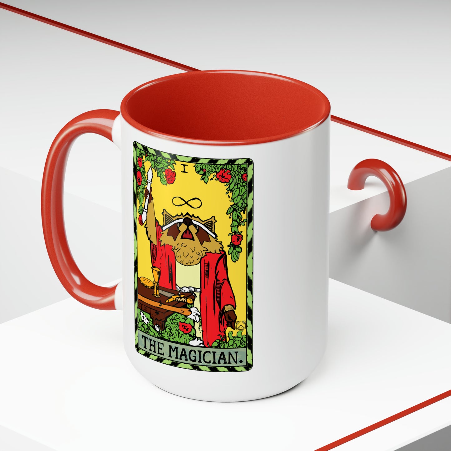 Raccoon Tarot THE MAGICIAN - Mug, 15oz