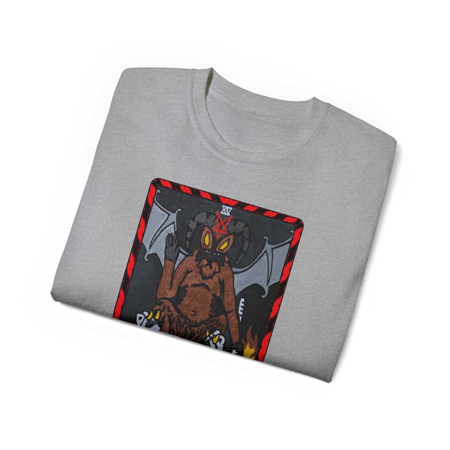 Raccoon Tarot THE DEVIL - Unisex Ultra Cotton Tee