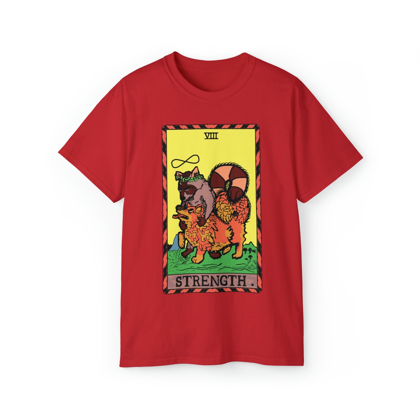 Raccoon Tarot STRENGTH Unisex Ultra Cotton Tee
