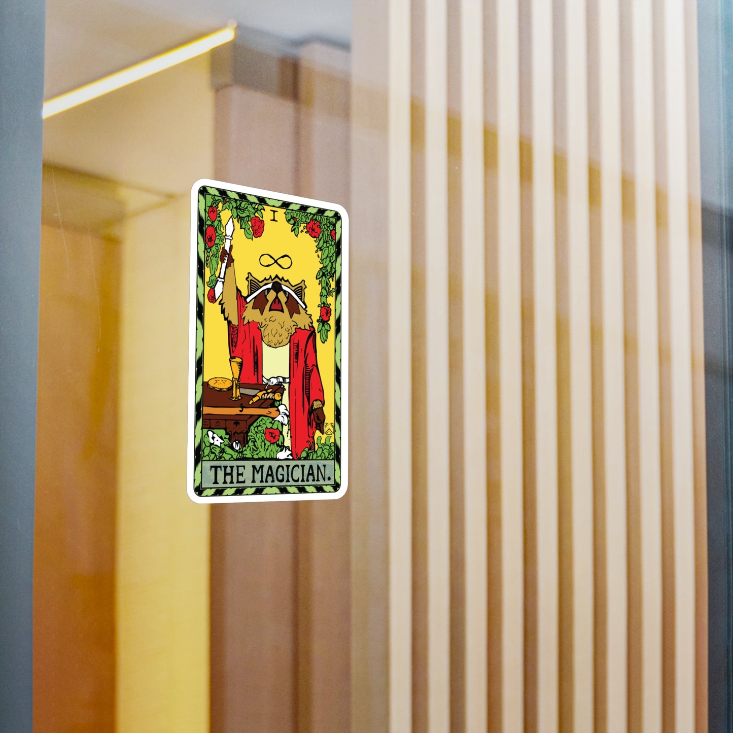 Raccoon Tarot THE MAGICIAN - Kiss-Cut Vinyl Decal