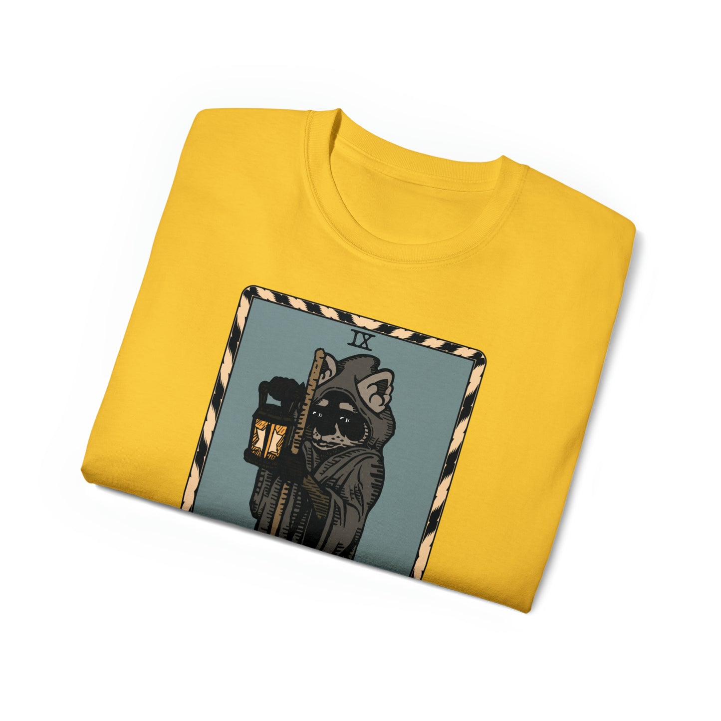Raccoon Tarot THE HERMIT - Unisex Ultra Cotton Tee