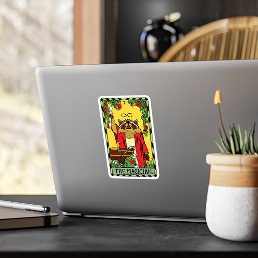 Raccoon Tarot THE MAGICIAN - Kiss-Cut Vinyl Decal