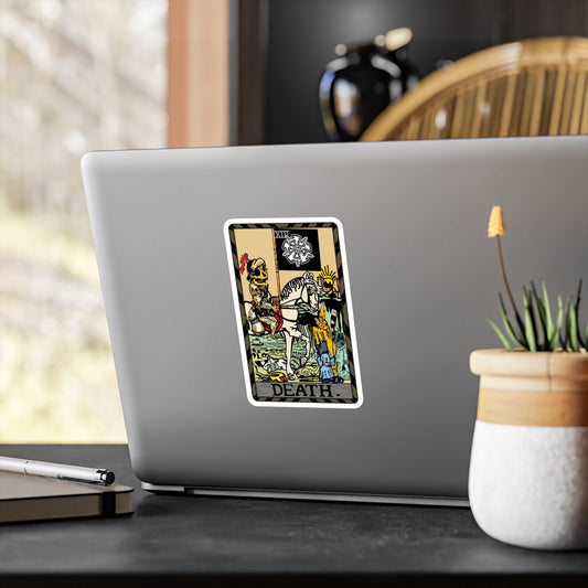 Raccoon Tarot DEATH - Kiss-Cut Vinyl Decal