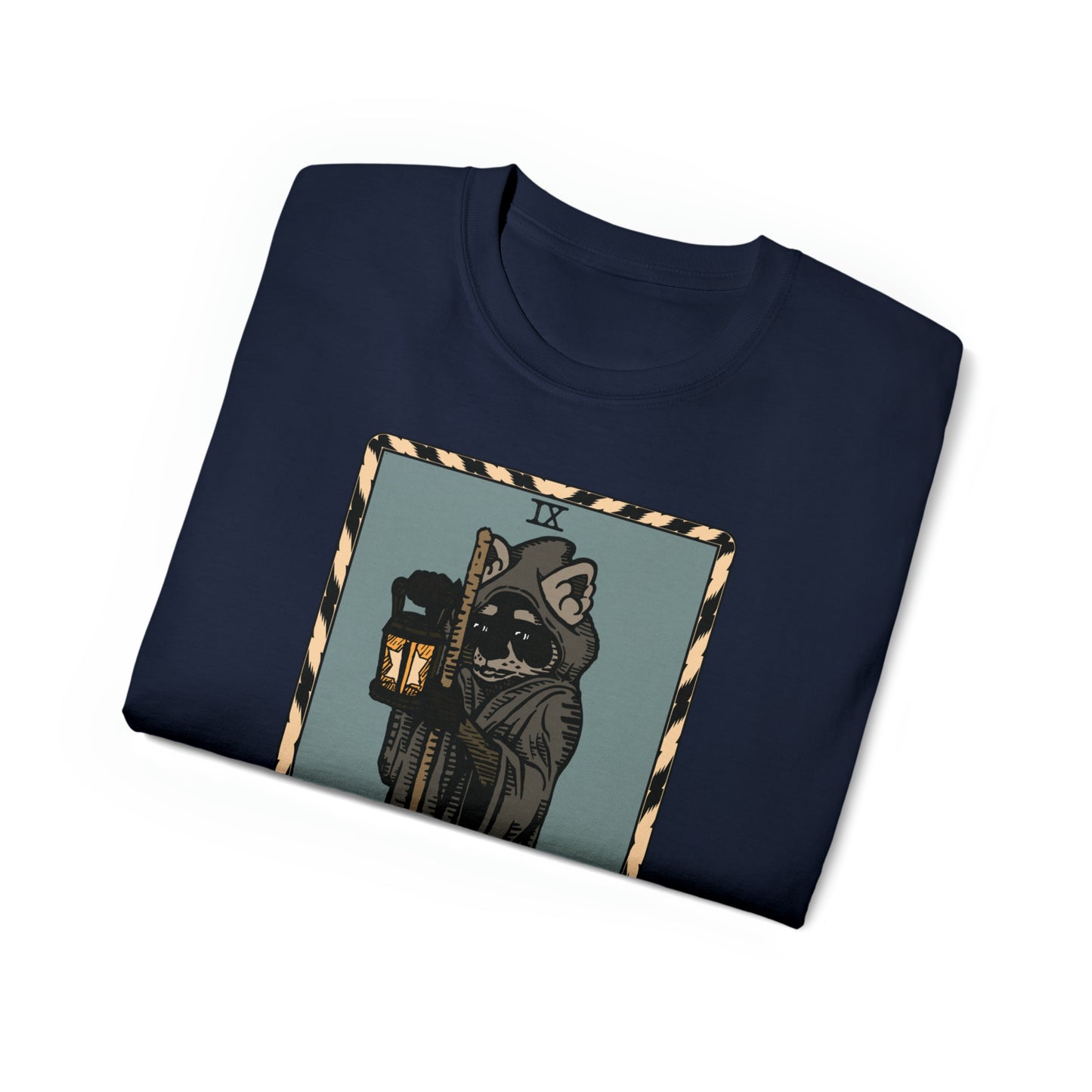 Raccoon Tarot THE HERMIT - Unisex Ultra Cotton Tee