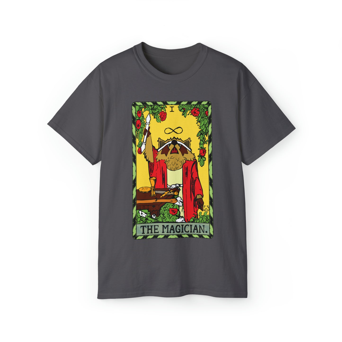 Raccoon Tarot THE MAGICIAN - Unisex Ultra Cotton Tee