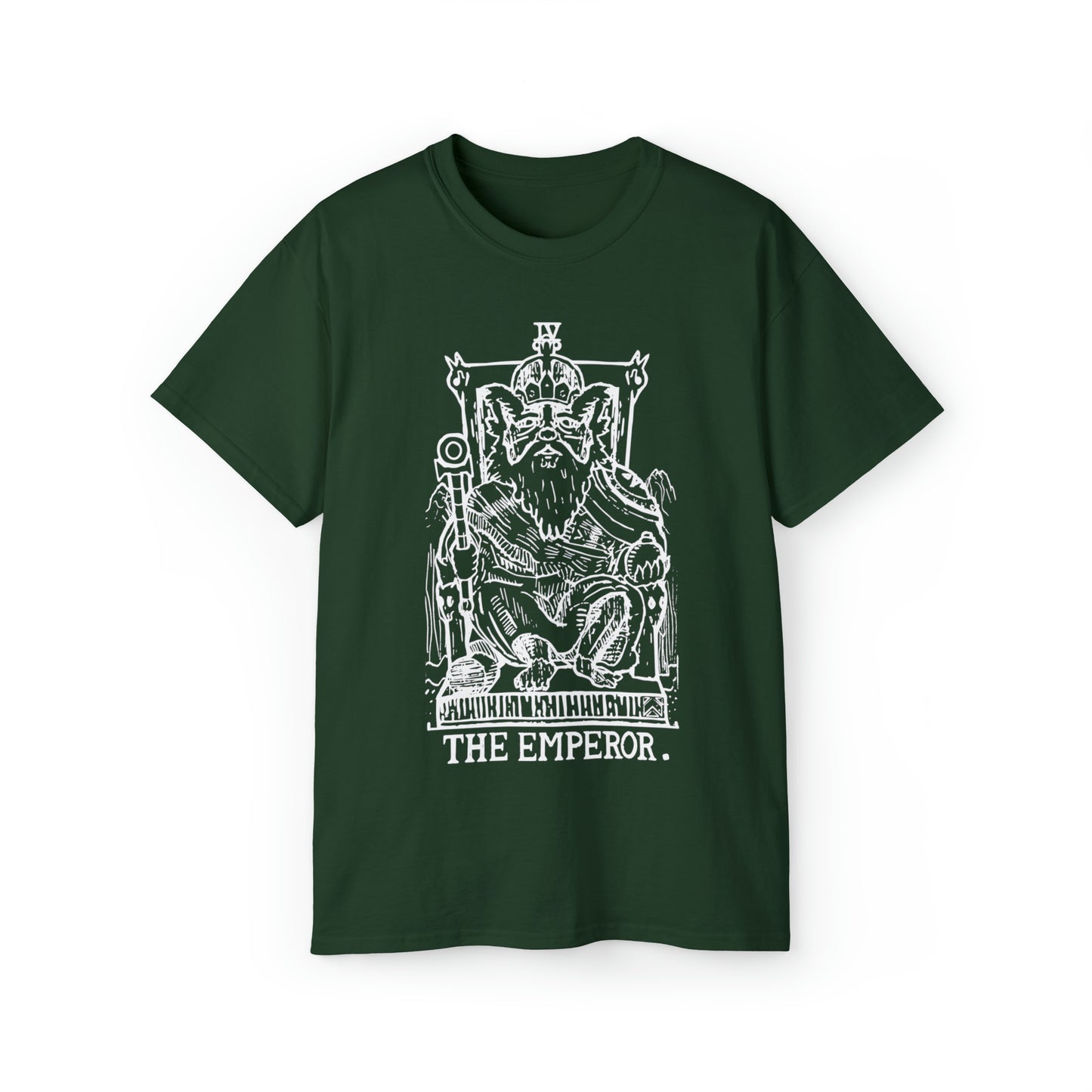 Raccoon Tarot THE EMPEROR lineart - Unisex Ultra Cotton Tee