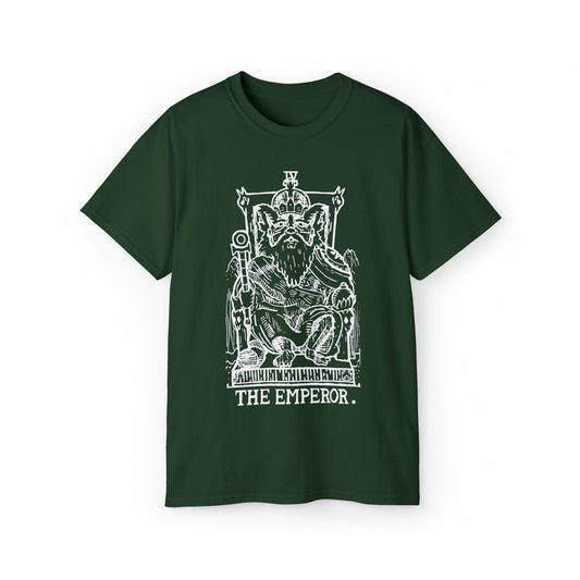 Raccoon Tarot THE EMPEROR lineart - Unisex Ultra Cotton Tee