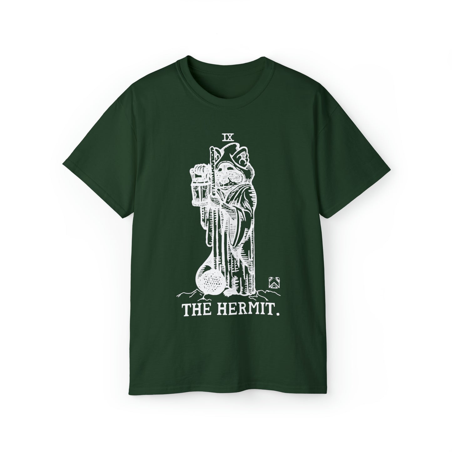 Raccoon Tarot THE HERMIT lineart - Unisex Ultra Cotton Tee