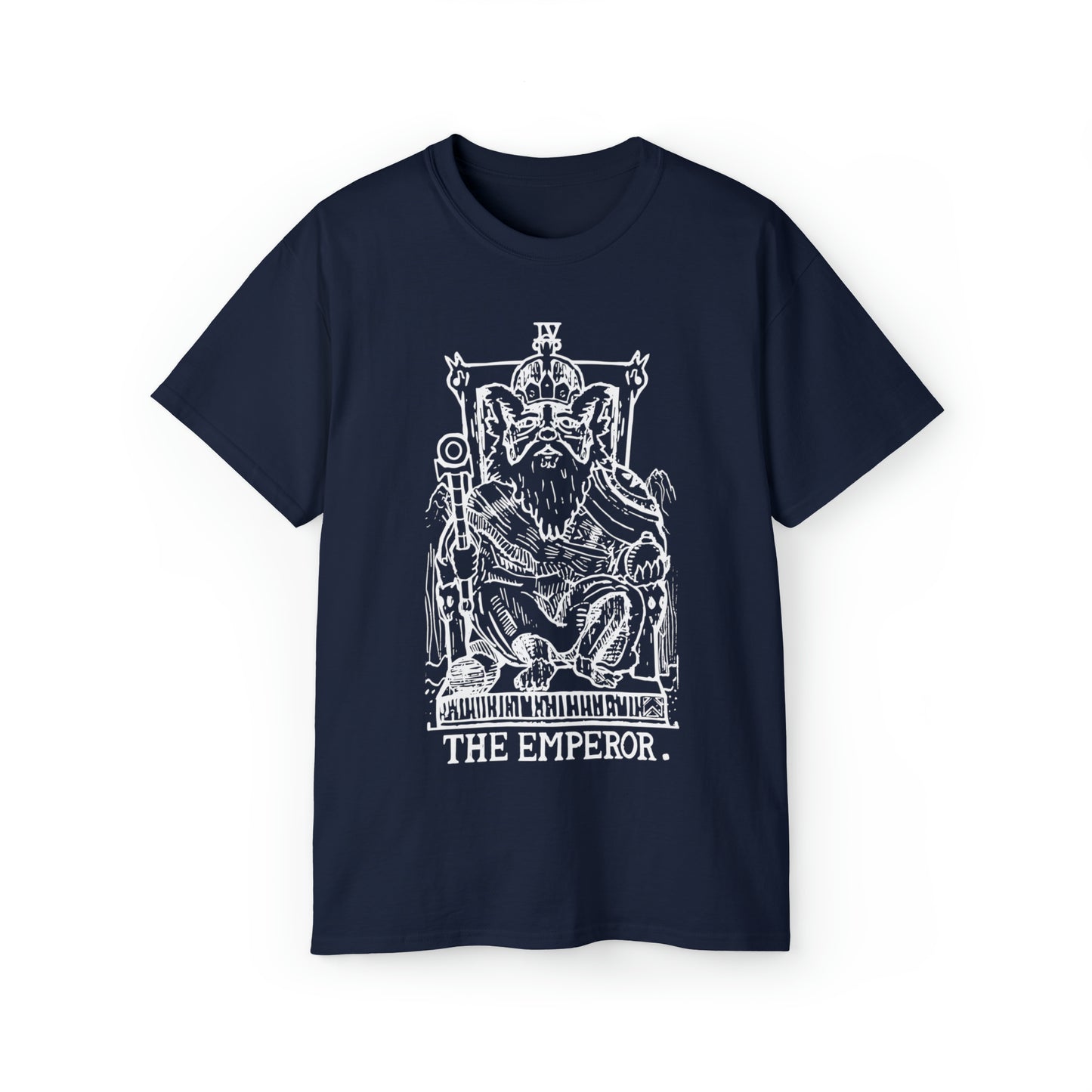 Raccoon Tarot THE EMPEROR lineart - Unisex Ultra Cotton Tee
