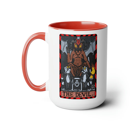 Raccoon Tarot THE DEVIL - Mug, 15oz