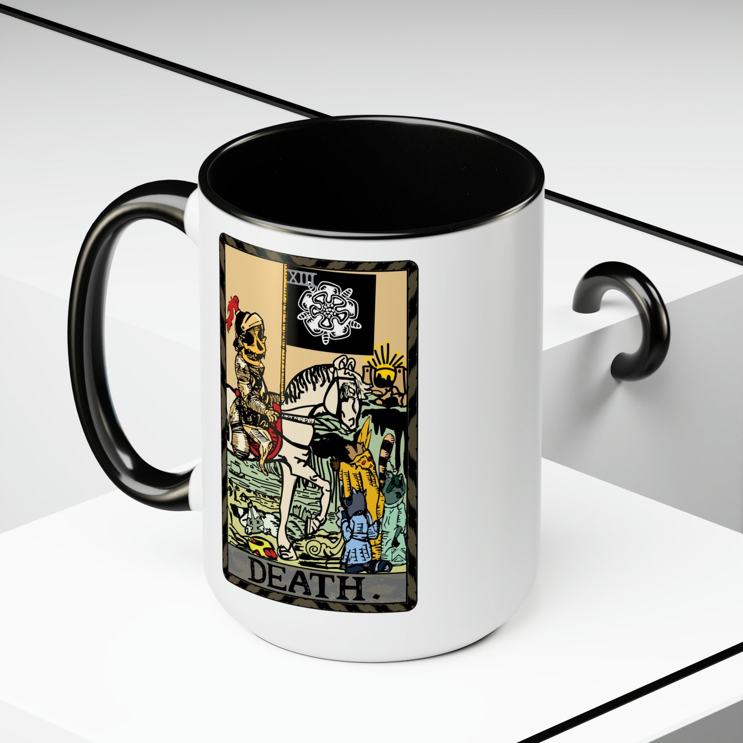 Raccoon Tarot DEATH - Mug, 15oz