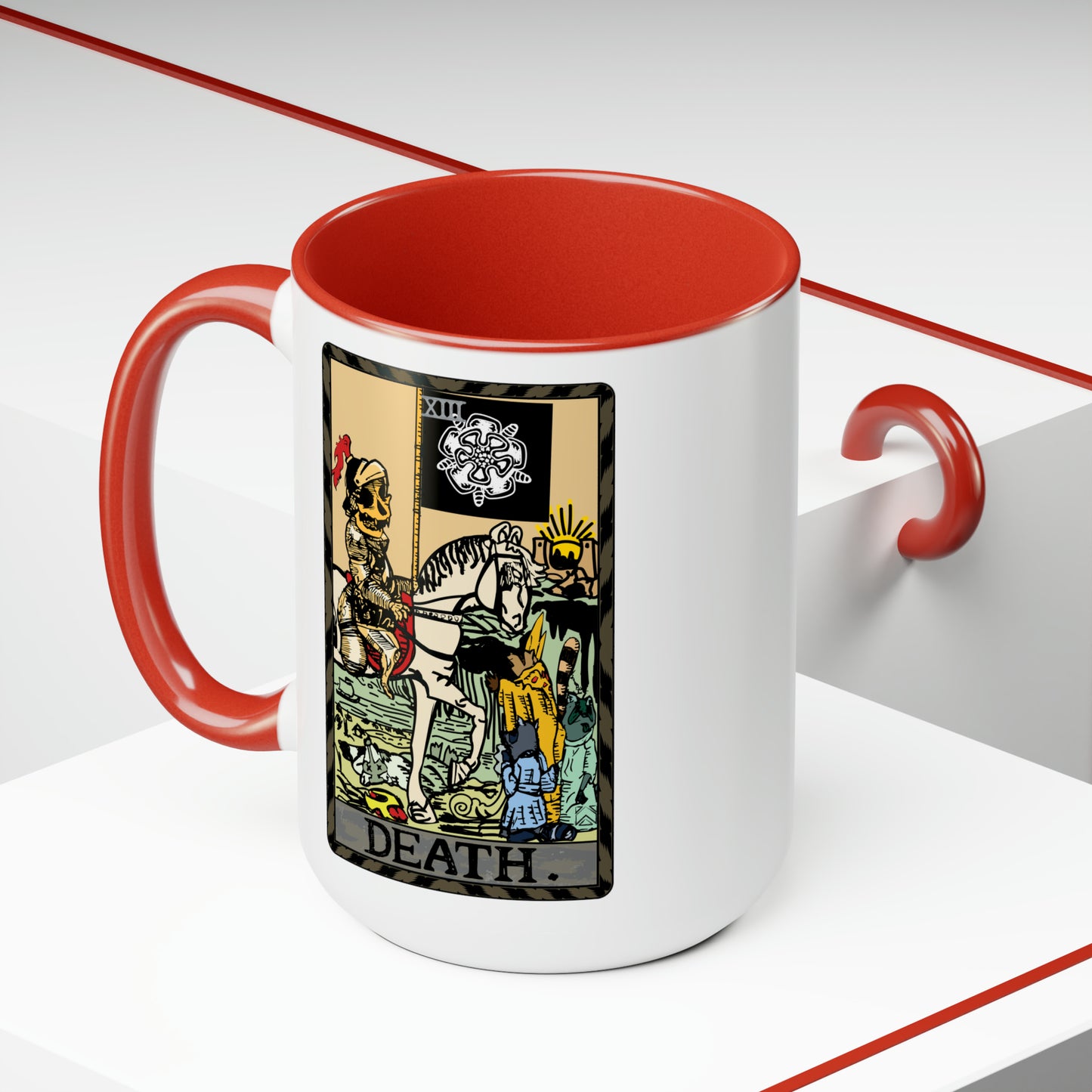 Raccoon Tarot DEATH - Mug, 15oz