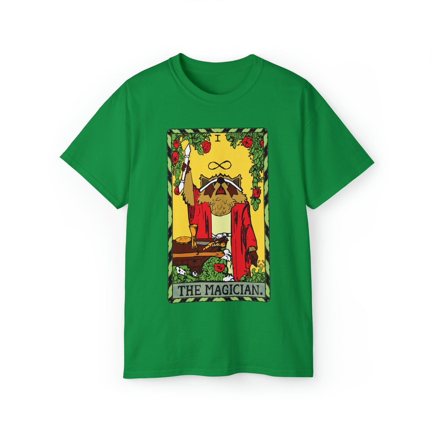 Raccoon Tarot THE MAGICIAN - Unisex Ultra Cotton Tee