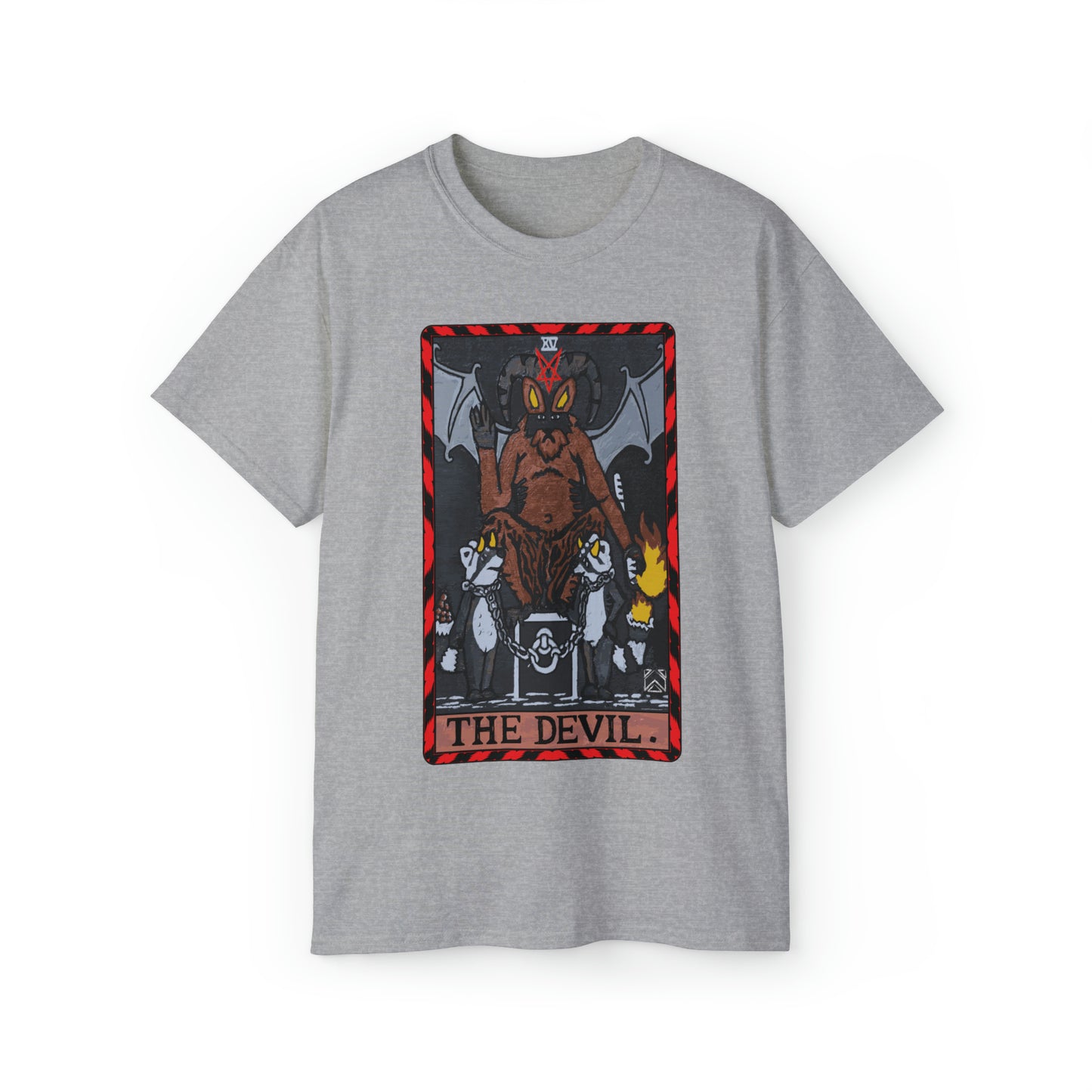 Raccoon Tarot THE DEVIL - Unisex Ultra Cotton Tee