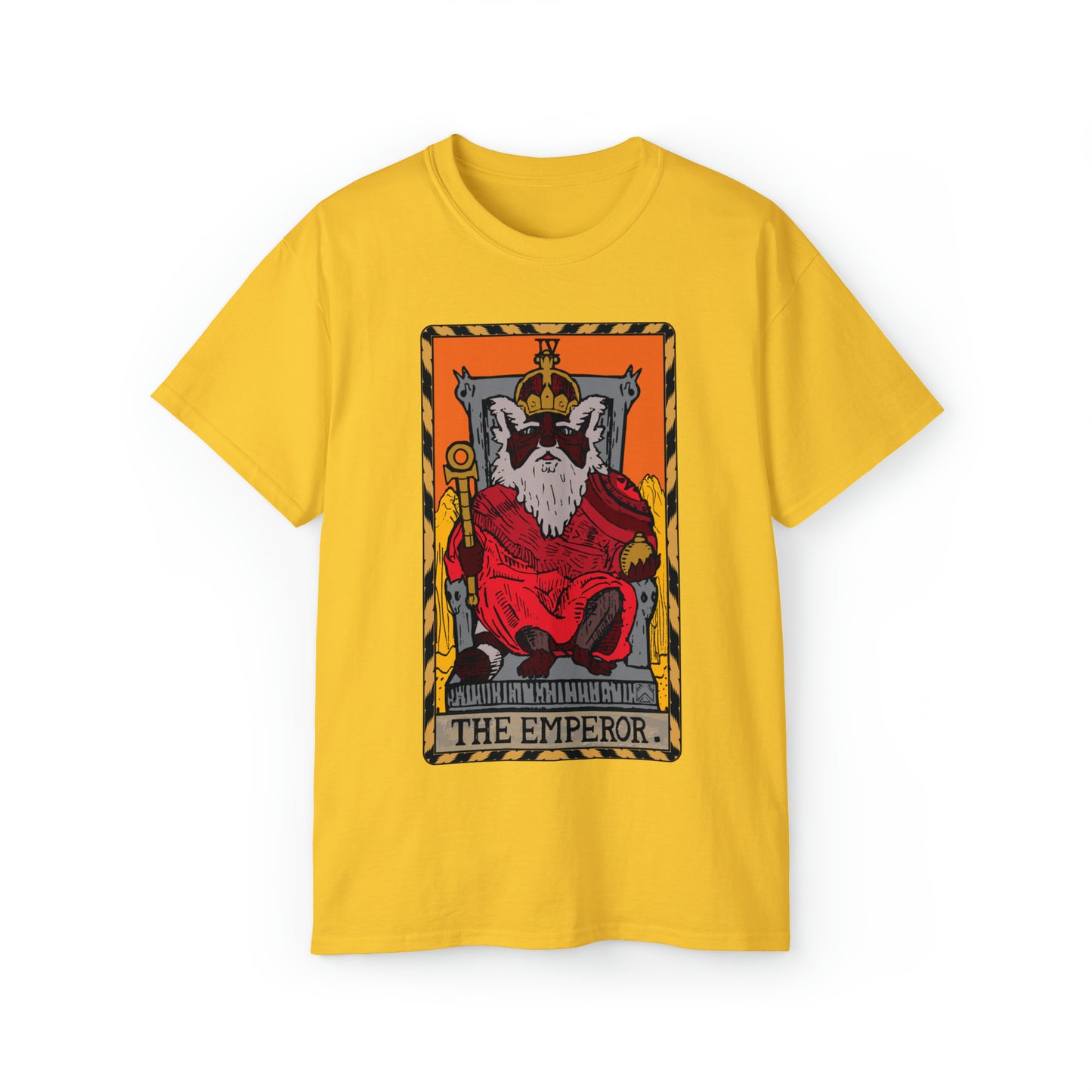 Raccoon Tarot THE EMPEROR - Unisex Ultra Cotton Tee