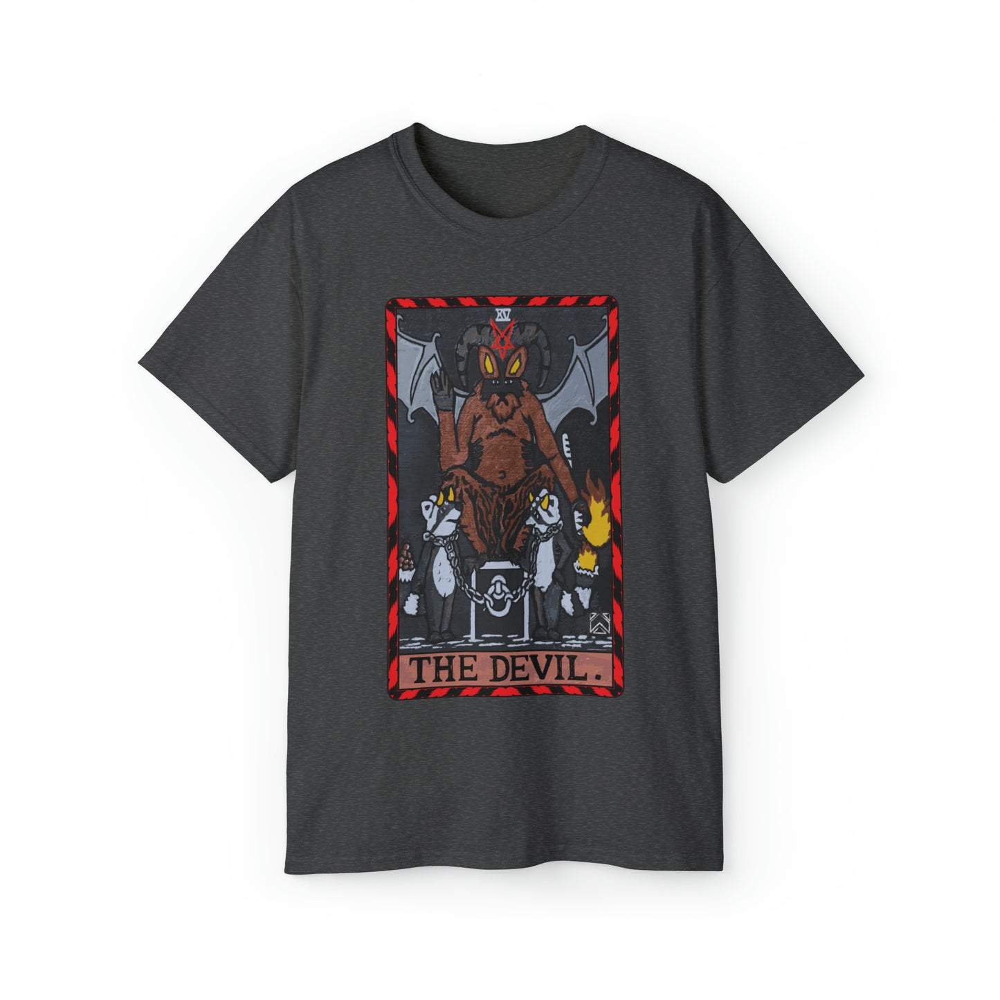 Raccoon Tarot THE DEVIL - Unisex Ultra Cotton Tee