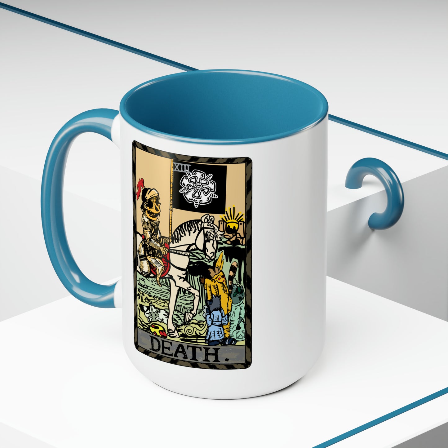 Raccoon Tarot DEATH - Mug, 15oz