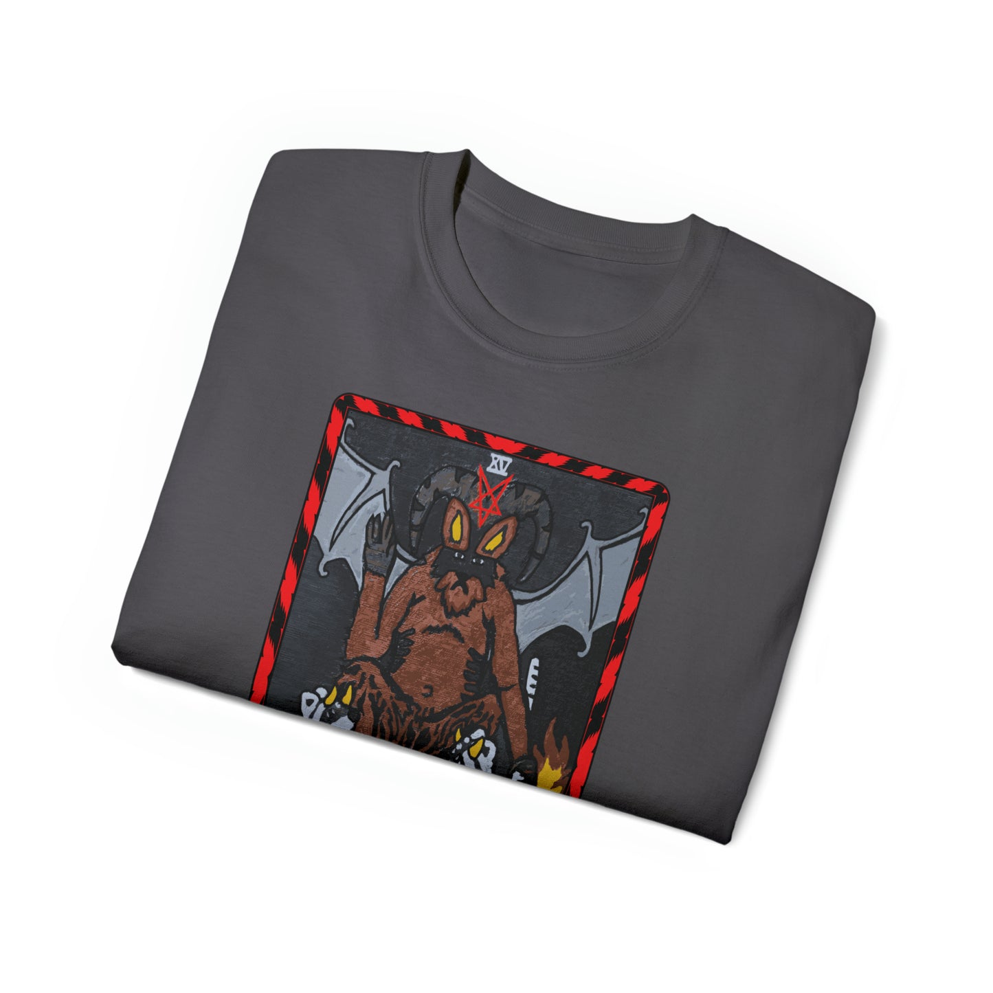 Raccoon Tarot THE DEVIL - Unisex Ultra Cotton Tee