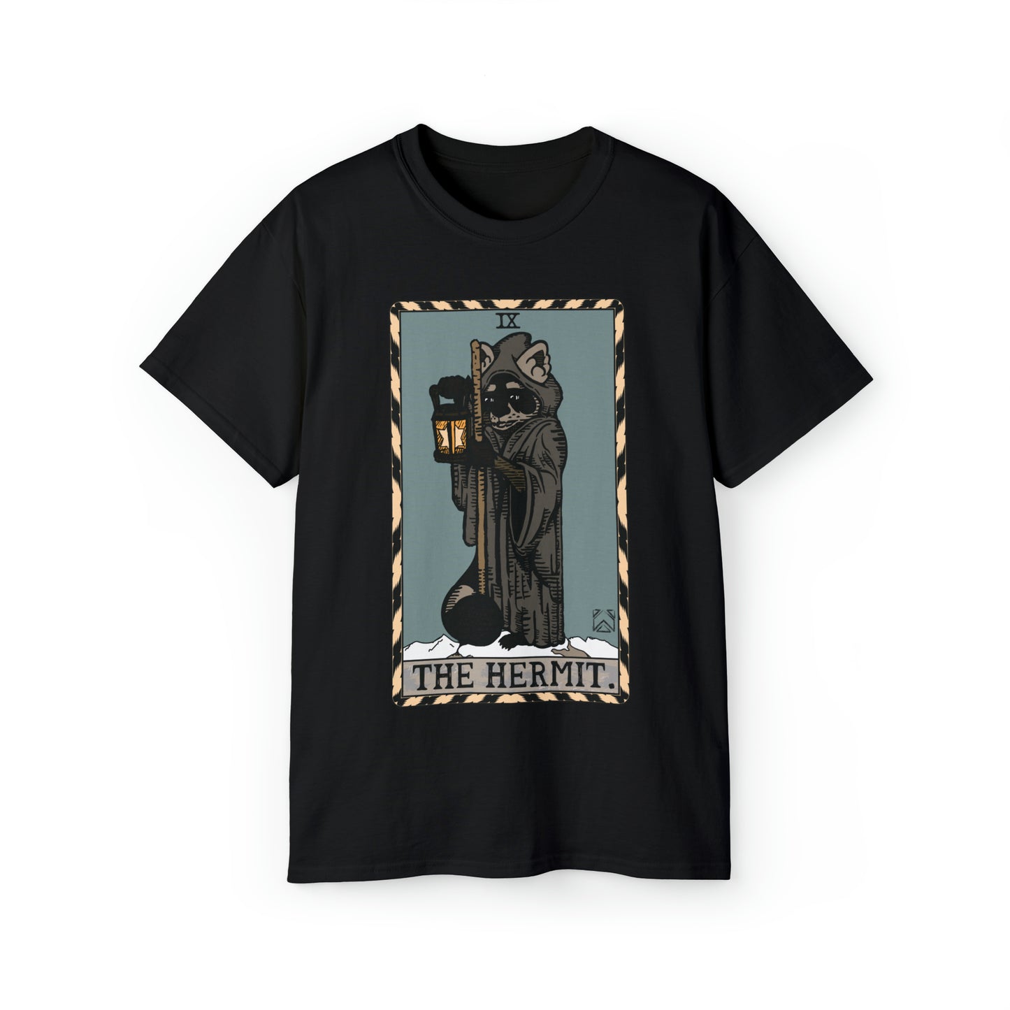 Raccoon Tarot THE HERMIT - Unisex Ultra Cotton Tee