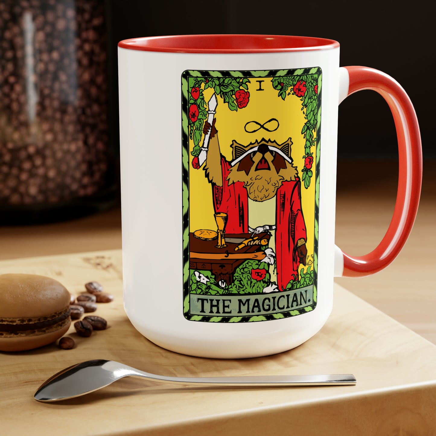 Raccoon Tarot THE MAGICIAN - Mug, 15oz