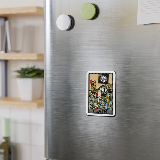 Raccoon Tarot DEATH - Die-Cut Magnet