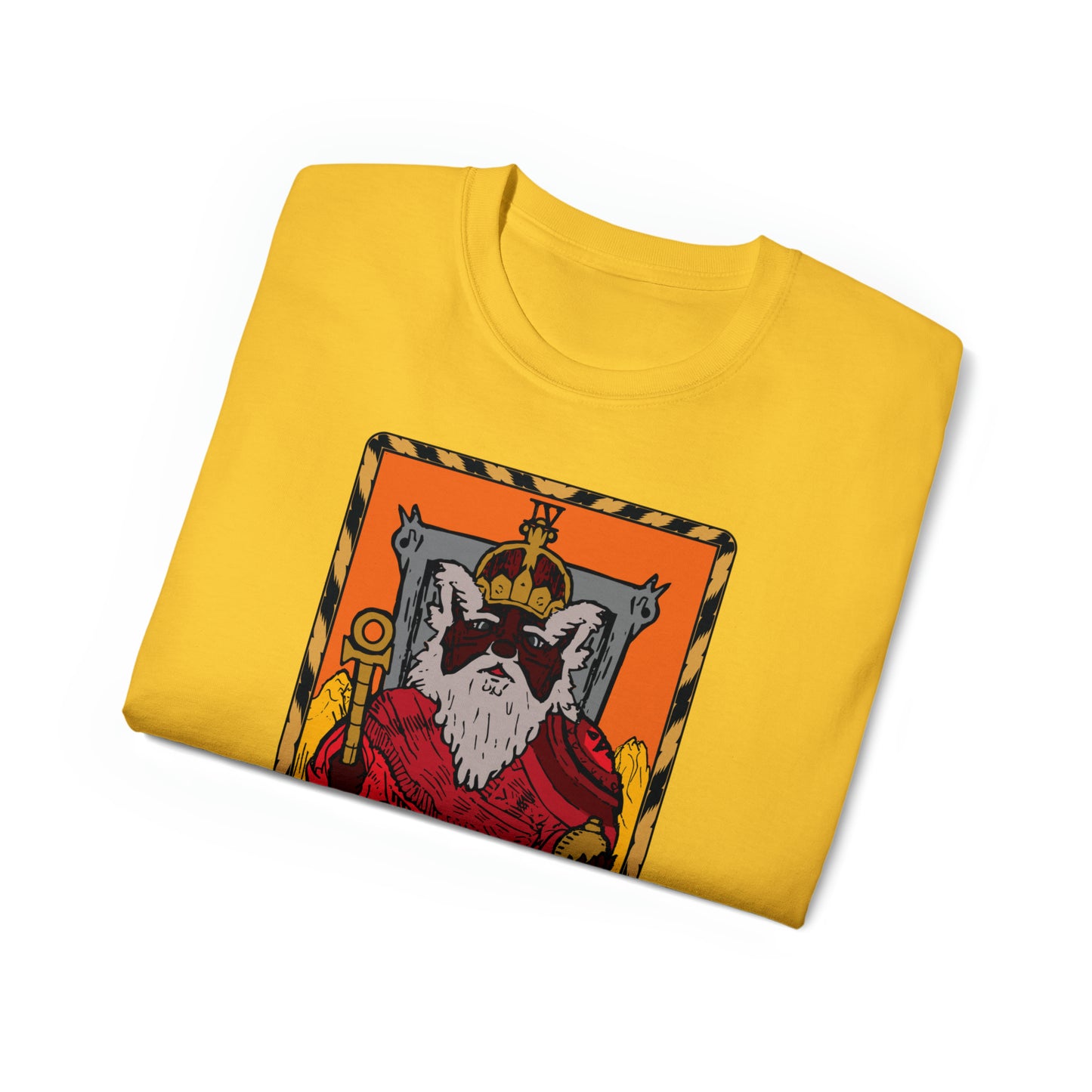 Raccoon Tarot THE EMPEROR - Unisex Ultra Cotton Tee