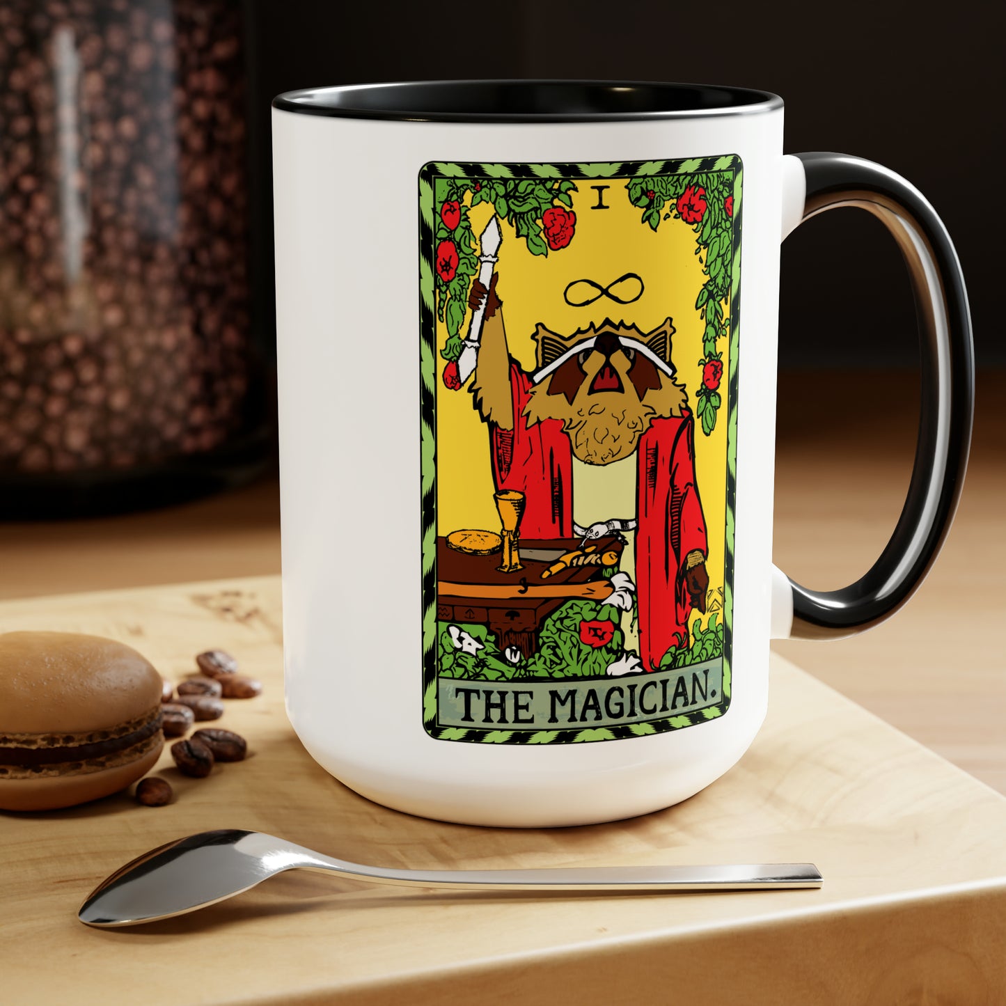 Raccoon Tarot THE MAGICIAN - Mug, 15oz