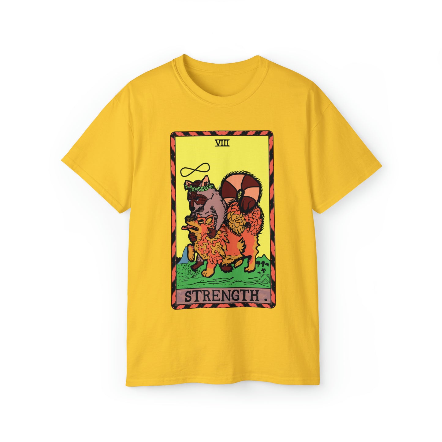 Raccoon Tarot STRENGTH Unisex Ultra Cotton Tee