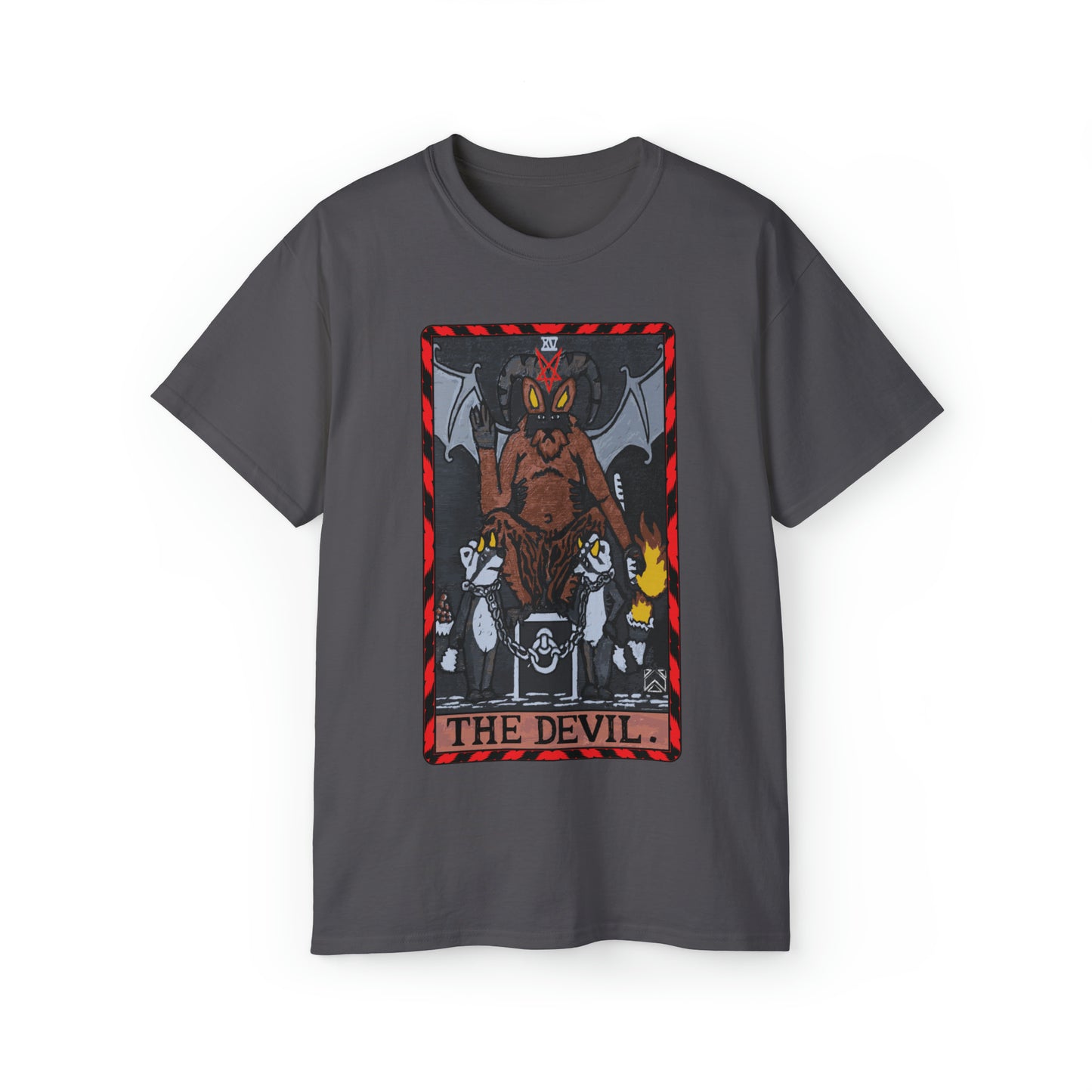 Raccoon Tarot THE DEVIL - Unisex Ultra Cotton Tee