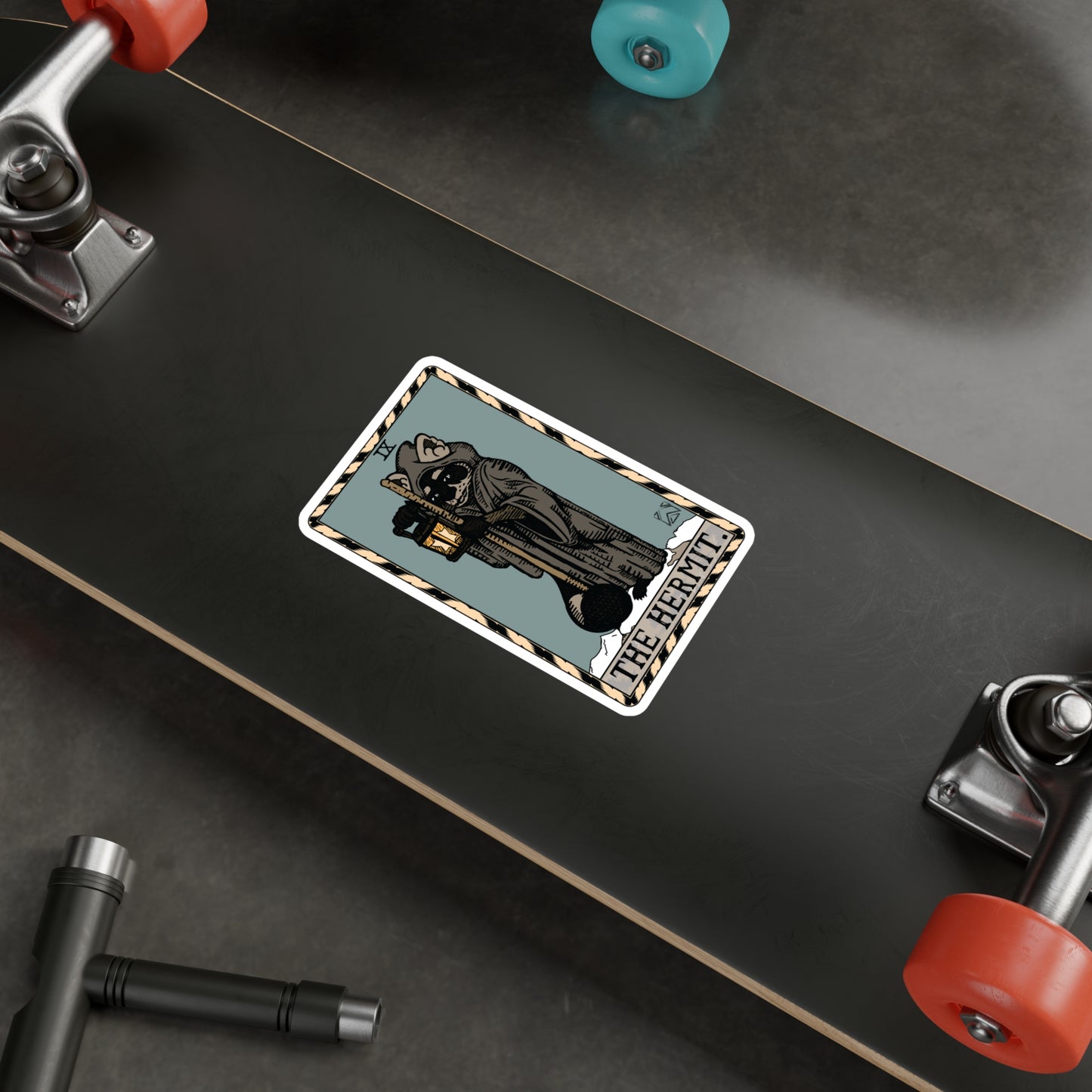 Raccoon Tarot THE HERMIT - Kiss-Cut Vinyl Decal
