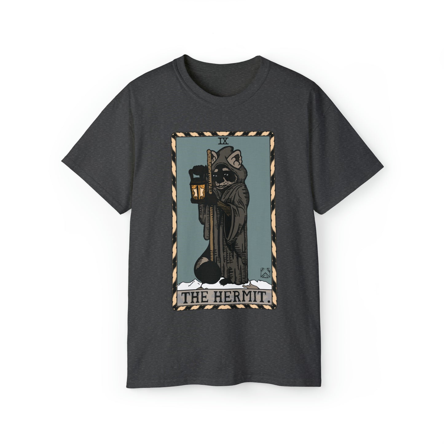 Raccoon Tarot THE HERMIT - Unisex Ultra Cotton Tee
