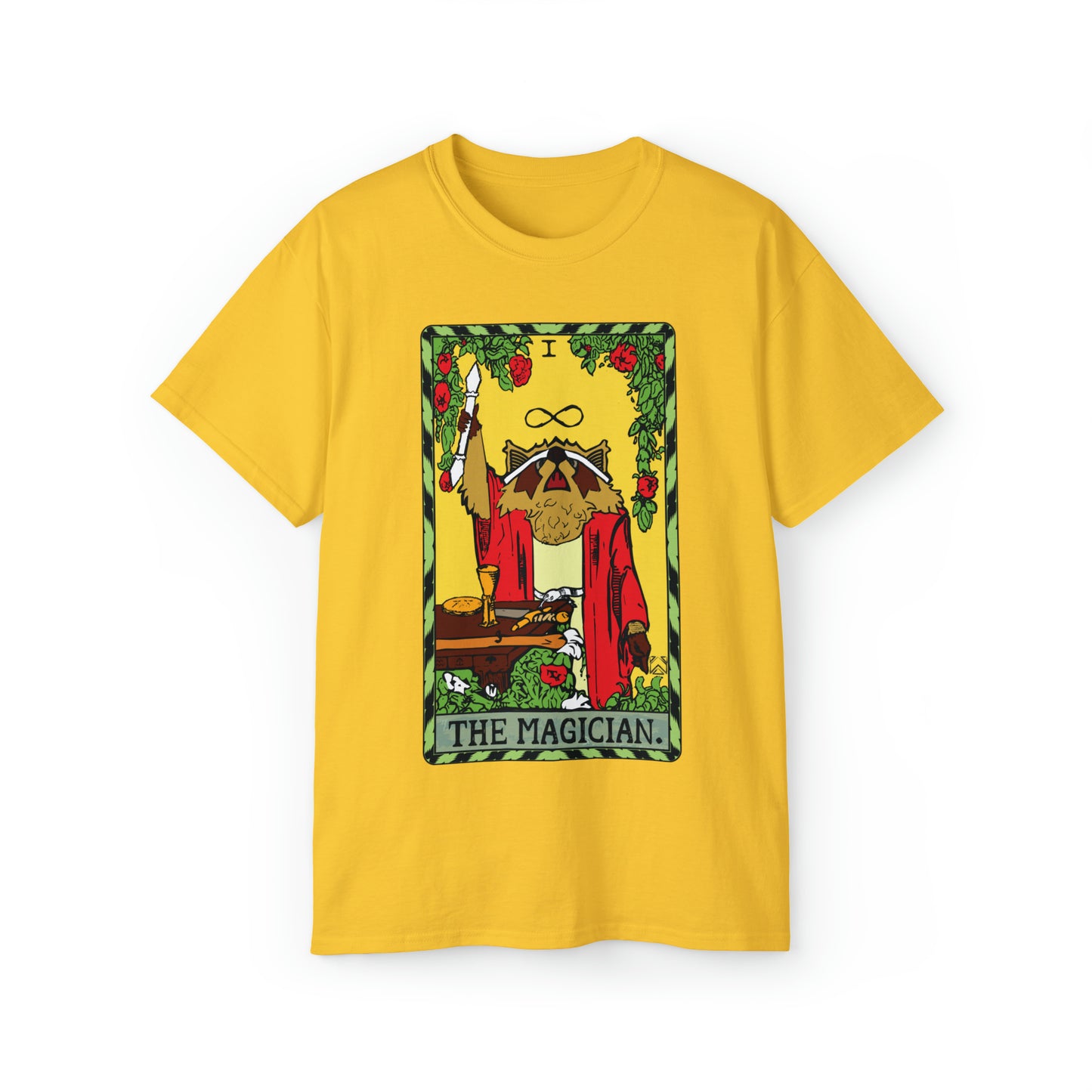 Raccoon Tarot THE MAGICIAN - Unisex Ultra Cotton Tee