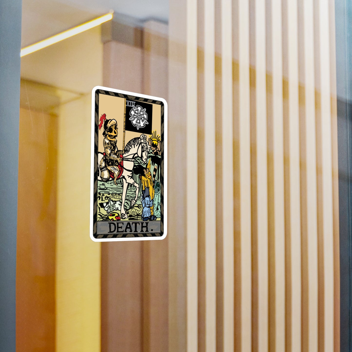 Raccoon Tarot DEATH - Kiss-Cut Vinyl Decal