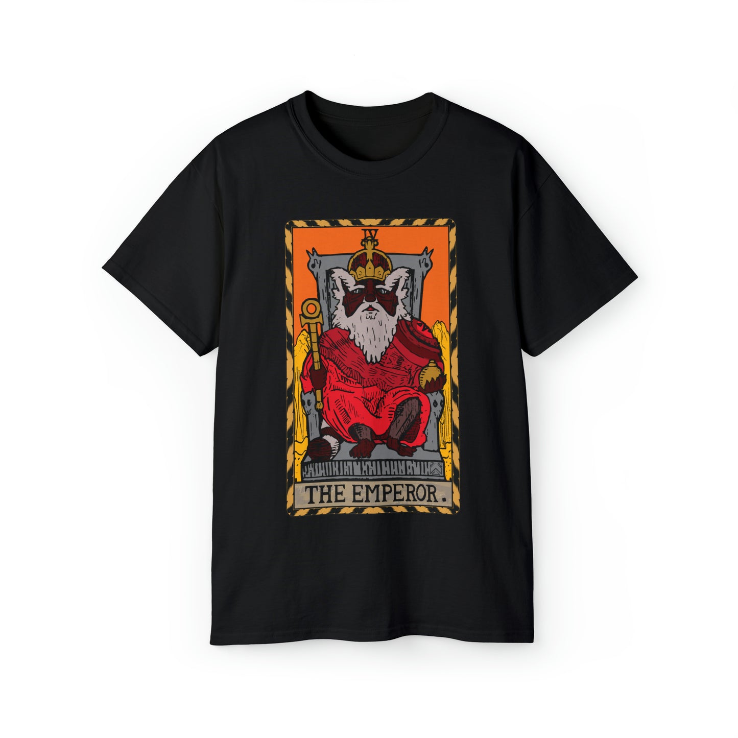 Raccoon Tarot THE EMPEROR - Unisex Ultra Cotton Tee