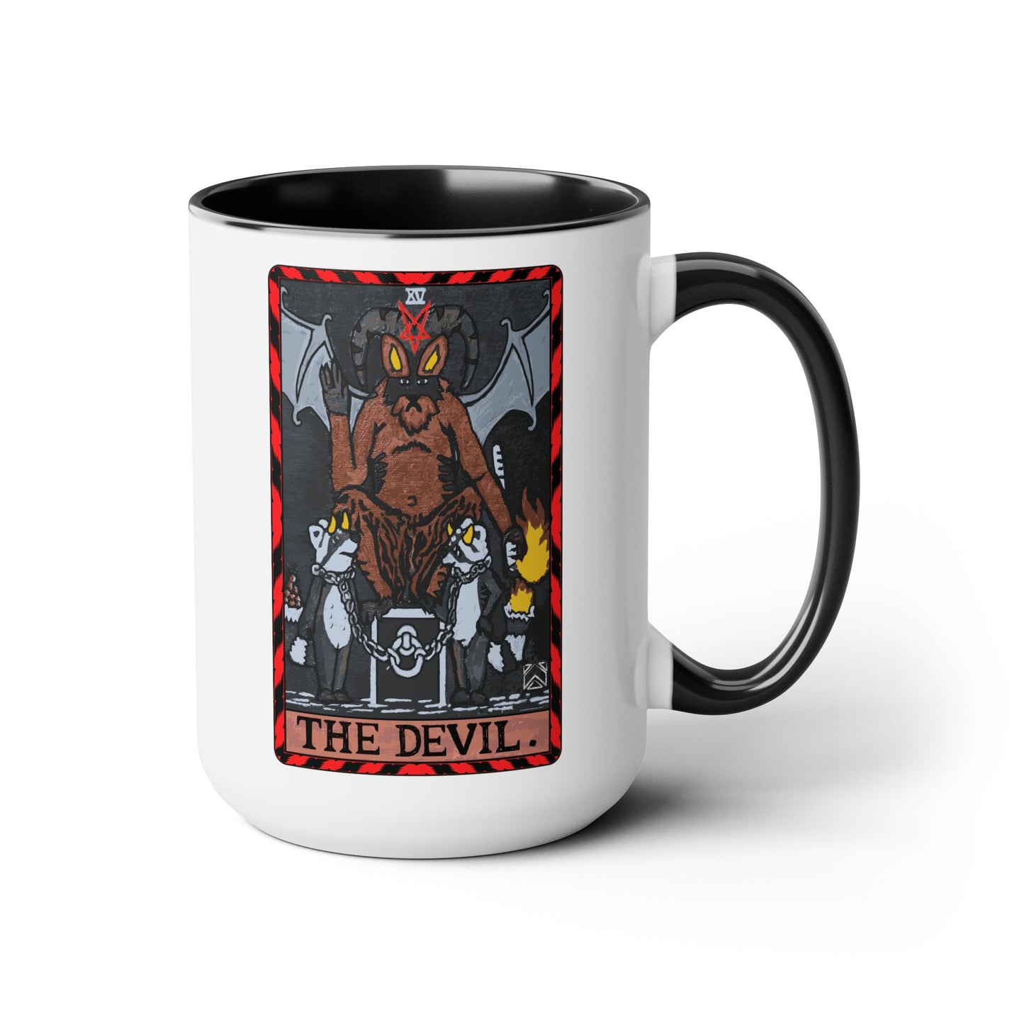 Raccoon Tarot THE DEVIL - Mug, 15oz